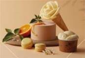 Glace crema fleur d'oranger 5 litres
